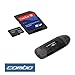 Photo : Sandisk Class 2 8gb Microsd Card with Adapter + Black USB Memory Card Reader for Cell Phone Smartphone