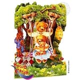 Santoro Graphics Swing Card / Greeting Card - Teddy Bear Picnic - SC48