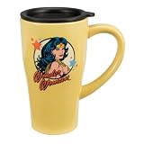 Vandor Ceramic Travel Mug, Wonder Woman