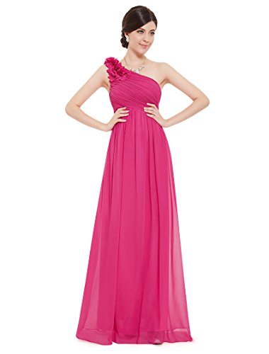 Ever Pretty Flower One Shoulder Long Bridesmaids Party Dress 08237