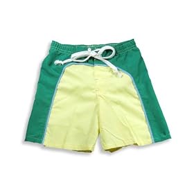 Dogwood - Toddler Boys Bathing Suit, Green, Yellow