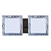Besa Lighting 2WS-7735SF-BR 2X50W G9 Alex Wall Sconce with Opal/Silver Foil Glass, Bronze Finish