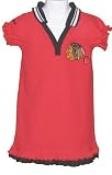 Toddler Chicago Blackhawks Red Heart Polo Dress - 3T