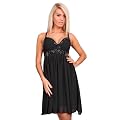 Astrapahl, extravagantes Babydoll Abend Kleid, L�nge Knielang, Farbe schwarz