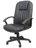 Pendleton Leather Executive Office Chair w/ Black Base & Gas Lift & Tilt w/ Lumbar Support
