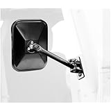 Rugged Ridge 11025.12 Black Rectangular Quick Release Mirrors - Pair