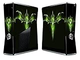 Bundle Monster Vinyl Skin Sticker For Xbox 360 S Slim Game Console - Cover Protector Art Decal - Green Dagger