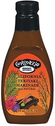 Consorzio All-Natural Marinades, California Teriyaki, 10-Ounce Bottles (Pack of 6)