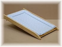 Cot top changer in clear with blue spot mat