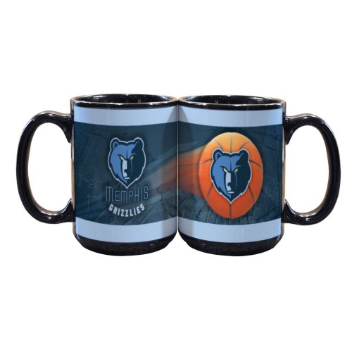 NBA Memphis Grizzlies 2 Pack 15oz Black SportsBall Mug
