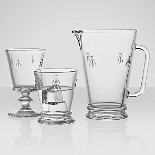 La Rochere Set of 2 Bee Glass Tumbler Goblet, 270ml / 9floz