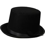 1920's 1930's Top Hat Topper Party Hat Fancy Dress Accessory With Satin Band