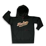City College by Wes and Willy - Boys Hooded Zip Up Sweatshirt, Black