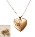Mothers Day Gift Mom Black Hills Gold 4-photo Heart Locket