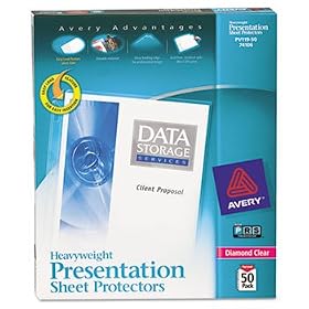 Top-Load Poly Sheet Protectors, Heavy Gauge, Letter, Diamond Clear, 50/Box