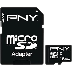 PNY 16 GB microSDHC Flash Memory Card P-SDU16G10-EFS2