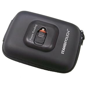 Maximal Power POU-ST-071 Medium StandPouch Nylon Hard Shell Digital Camera Case (Black) by Maximal Power