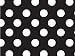 Black & White Polka Dot Gift Wrap Wrapping Paper 16 Foot Roll