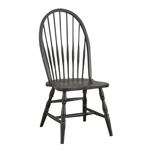 Carolina Classic Cottage Windsor Chair, Antique Black by Carolina Chair & Table