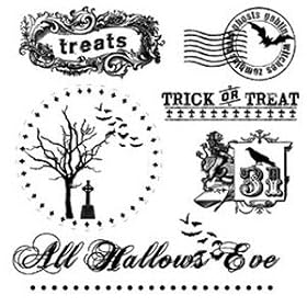 TWILIGHT IMPRESSIONS CLEAR STAMPS 4X4 SHEET