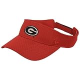 Zephyr Georgia Bulldogs Red Jersey Mesh Visor