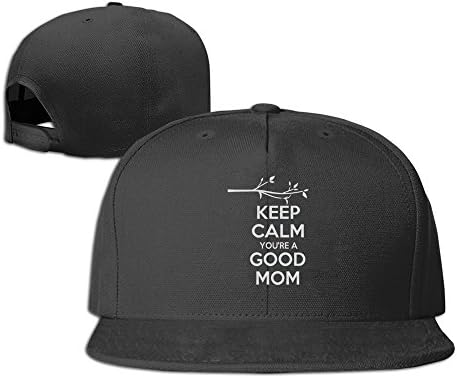 Laie0e Keep Calm Good Mom Unisex Flat Baseball Caps