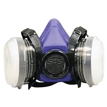 SAS Safety 8661-93 Bandit Half Mask Respirator, Large