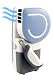 Handy Cooler - World's First Evaporative Personal Air Cooler / Cooling Fan That Is Hand Held! (Battery-operatable) Blue Trim v2.0