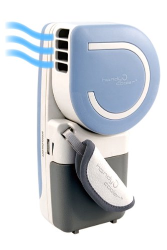 Handy Cooler - First-ever Evaporative Cooling Mini Fan / Battery Fan / Small Desk Fan - BLUE