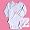 Petit Bateau Pink Elephant Kimono Onesie, 1M