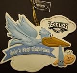 Philadelphia Eagles NFL Baby Boys First Christmas Ornament (Quantity of 1)