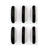 KLOUD City ® 6 pcs Black Cord Cable Clip Organizer Clamp Divider Management with 6 Raceways