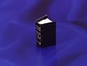 Miniature Black Covered Book with Blank Pages