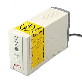 o APC o - Back-UPS CS Battery Backup System Six-Outlet 350 Volt-Amps