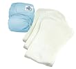 Organic Bamboo Softbums Cloth Diaper 3 Pack Includes 1 Echo Diaper Shells with Slide2Size