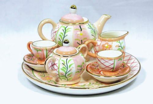 Soft Pink Floral Tea Set