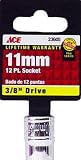 ACE 3/8 DRIVE METRIC 12 POINT SOCKET 11MM