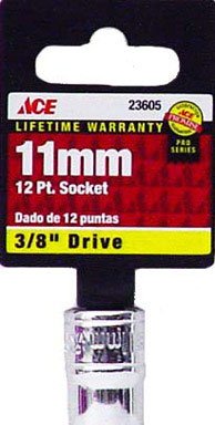 Ace 3/8 Drive Metric 12 Point Socket (23605)