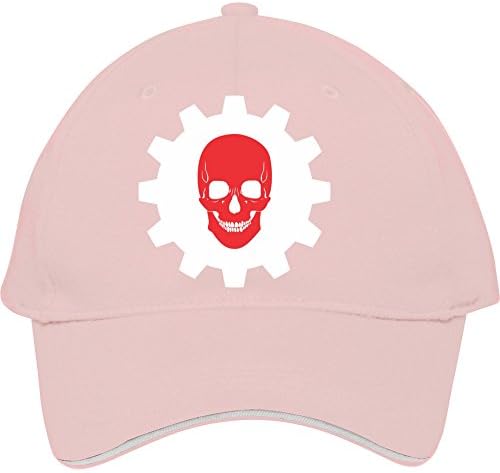 Hot Newmale/female Cog Skull With Color Pink Adjustable Baseball Snapback Cap /hats Mabelbennett Cotton