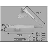 LIXIL メンテナンス 部品 ドアクローザ[DAEZ00 ■] ブラック