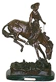 IMAGE OF Outlaw American Bronze Handmade Sculpture By Frederic Remington Jumbo Size 36 Inch High