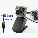 Cubeternet USB 2.0 Webcam with Microphone + Infrared LED Lights (UVC-Compliant) for PC, Mac and Linux