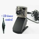 Cubeternet USB 2.0 Webcam with Microphone + Infrared LED Lights (UVC-Compliant) for PC, Mac and Linux