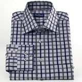 Performance Cotton Windowpane European Style Sport Shirt
