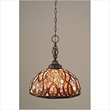 IMAGE OF Eleganté Pendant with Persian Nites Tiffany Glass Shade