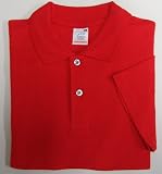 Fruit of the Loom lightweight polo shirt Red XXL