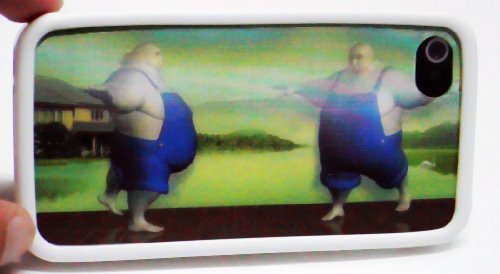 3D Wrestling man cartoon cover case for IPHON4 for Halloween
