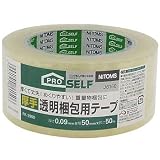 厚手透明梱包用テープ PK-3900 50mm&times;50m J6150