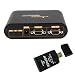 YPbPr Component to VGA Video Audio Converter Adapter 1080p for PS2 PS3 Xbox Xbox360 WII Game Cube Connected to Computer Monitor Projector w/AGPtek USB2.0 All in one card reader