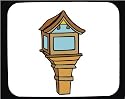 Decorated Mouse Pad with lantern, Asia, Japan, lamp, "bird cage"